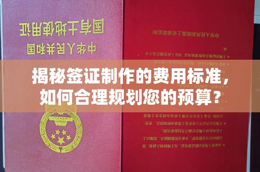京口揭秘签证制作的费用标准，如何合理规划您的预算？