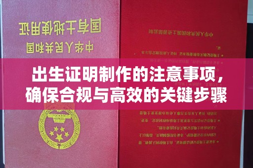 京口出生证明制作的注意事项，确保合规与高效的关键步骤
