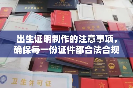京口出生证明制作的注意事项，确保每一份证件都合法合规