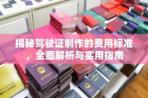 京口揭秘驾驶证制作的费用标准，全面解析与实用指南