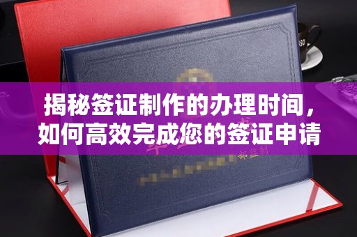 京口揭秘签证制作的办理时间，如何高效完成您的签证申请