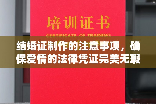 京口结婚证制作的注意事项，确保爱情的法律凭证完美无瑕